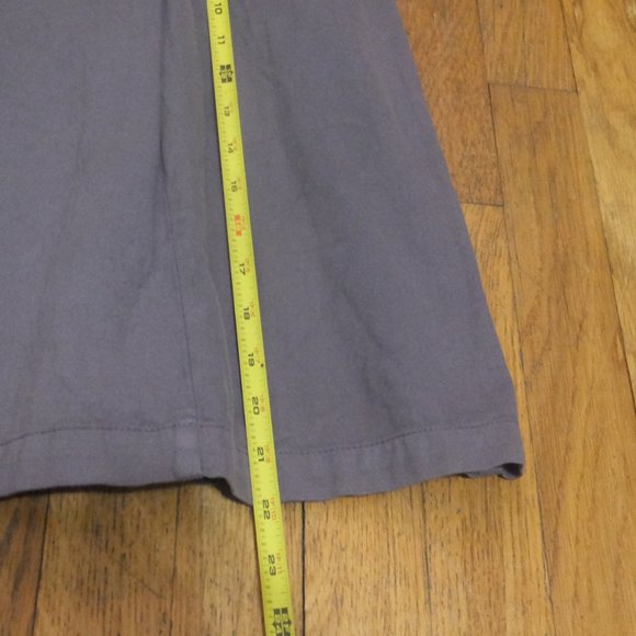 Gray A-line Skirt w/ Double Front Buttons - Picture 4 of 10